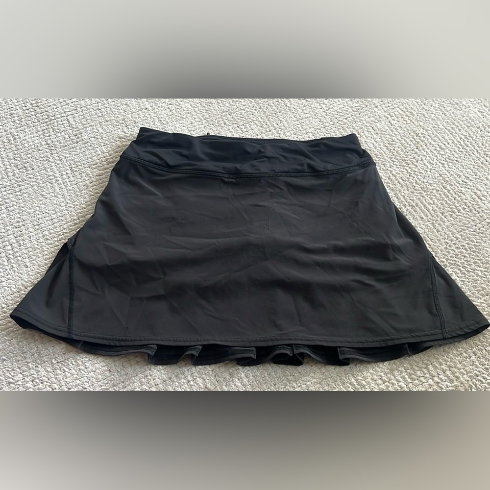 Lululemon Run: Pace setter skirt, black, size 4